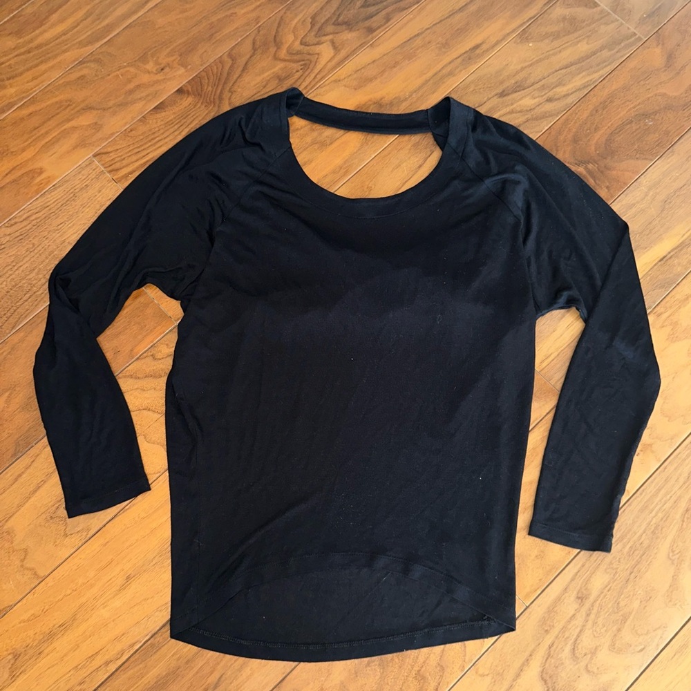 Express Black Long Sleeve Blouse